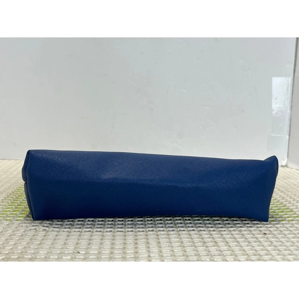 Bric's Airlines Navy‎ Blue Saffiano Toiletry Pouch Amenity Bag EUC